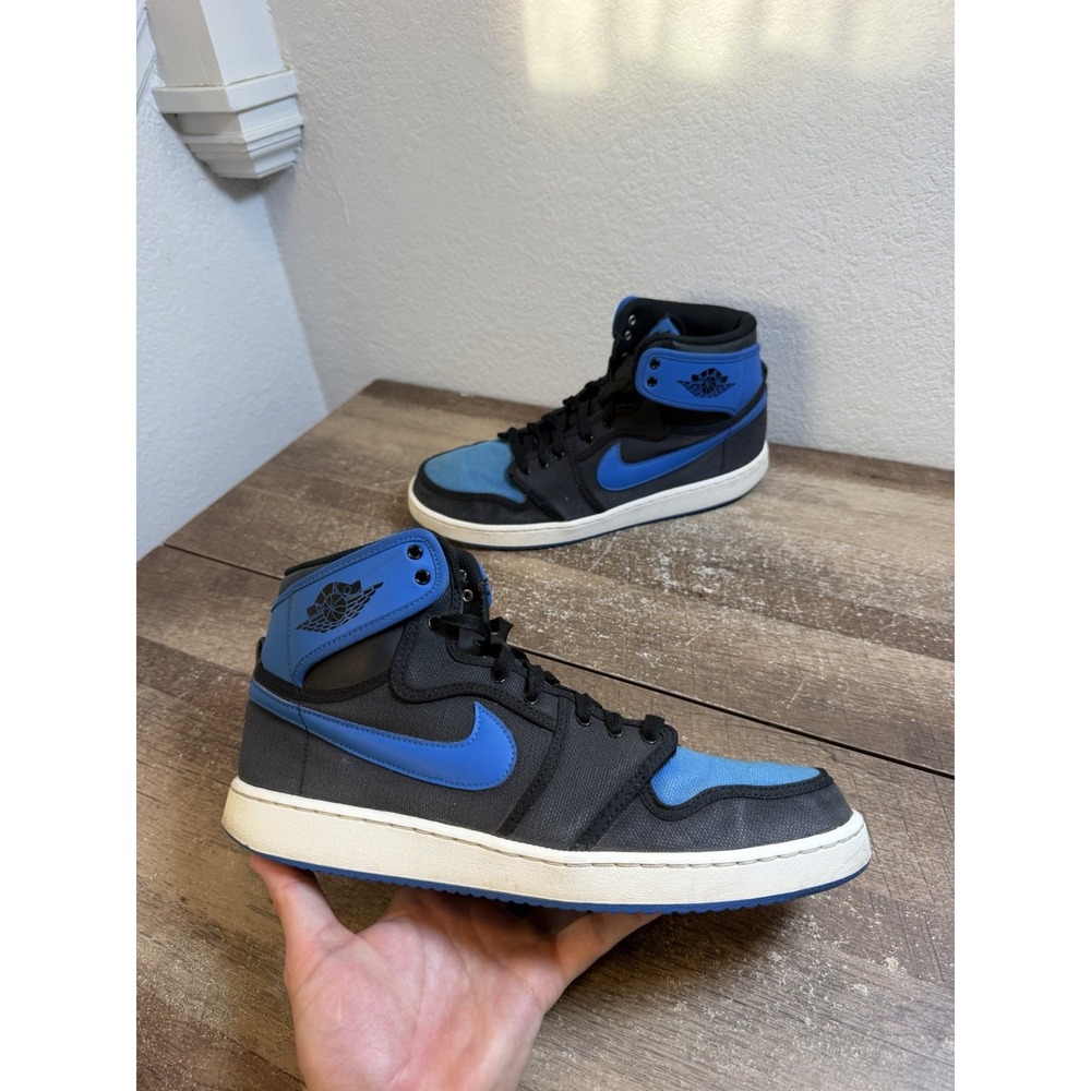 Nike Air Jordan Retro 1 I AJKO Knockout Canvas Royal Blue Black SZ 11 638471-007